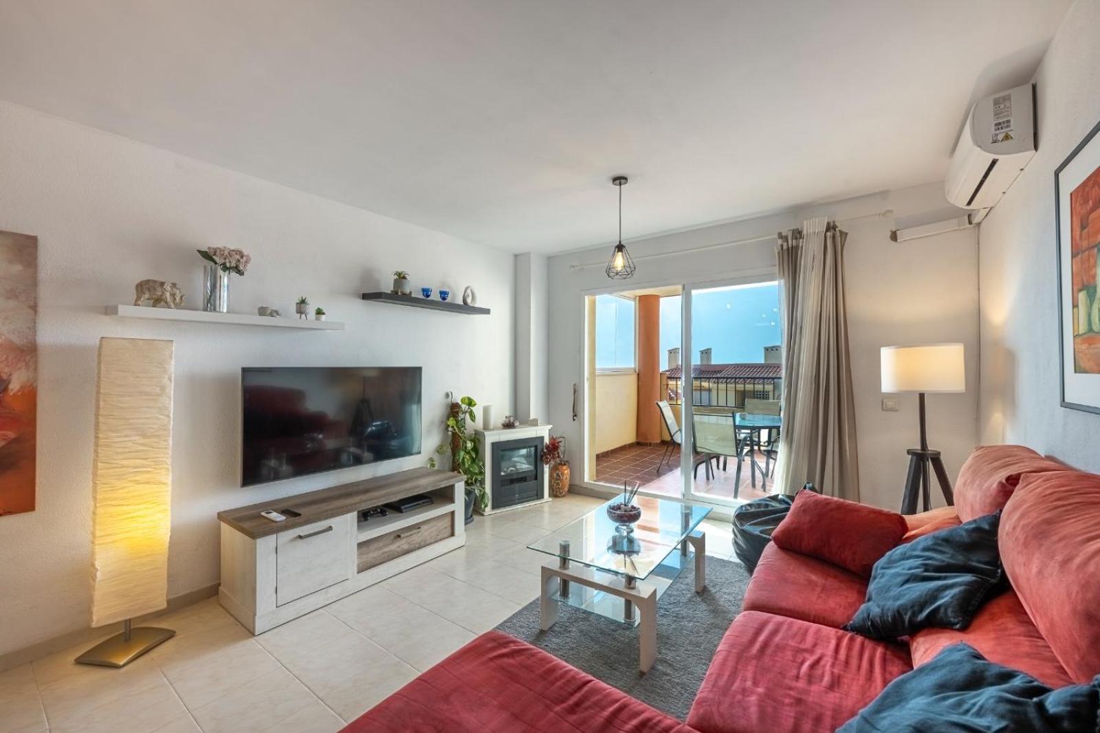 Apartamento Acogedor Con Vista Al Mar Málaga Eksteriør billede